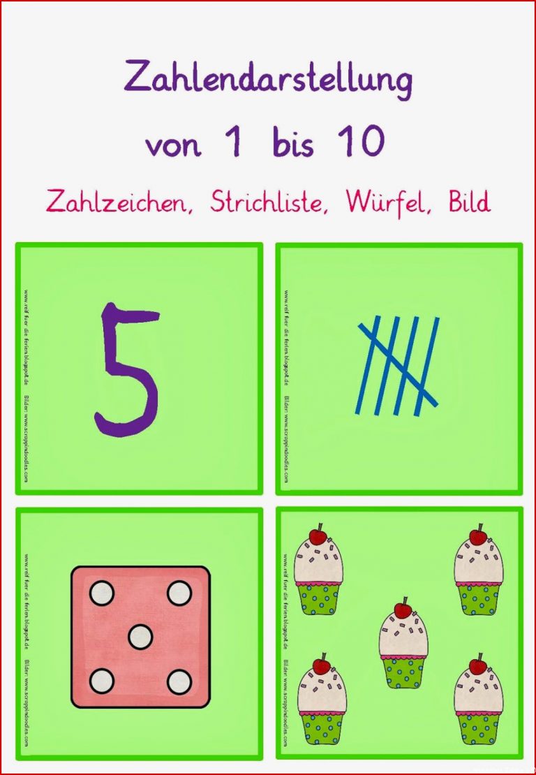 Zahldarstellung 1 10