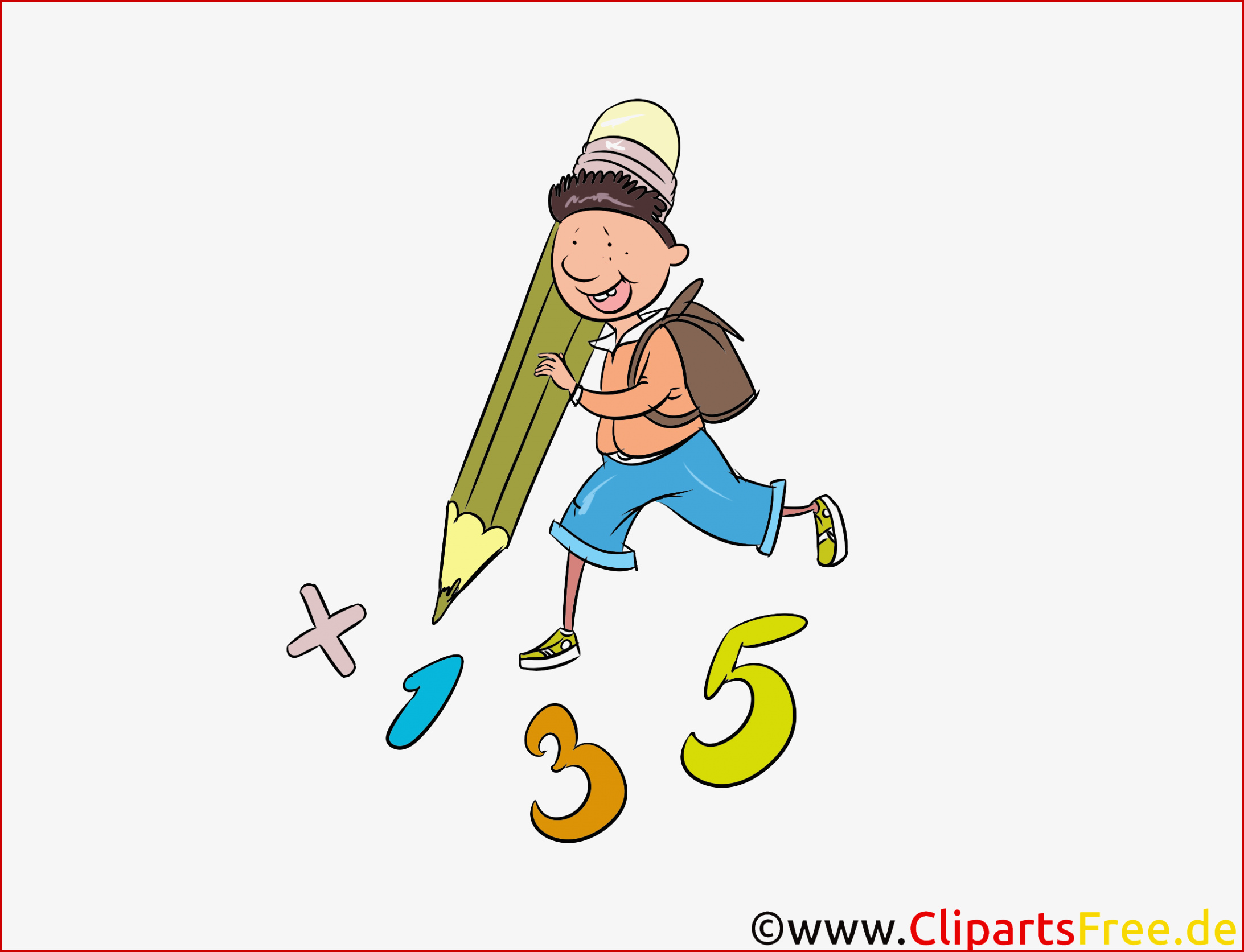 Zahlen Schreiben Lernen Mathe Unterricht Clipart Ic