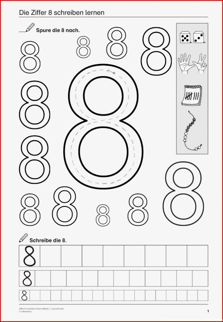 Zahlen Schreiben Vorlage Vorschule Kostenlos Vorlage on