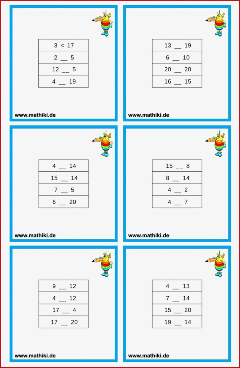 Zahlen vergleichen bis 20 (Klasse 1) - Lade Dir das kostenlose ... Herunterladen Zahlen vergleichen bis 20 (Klasse 1) - Lade Dir das kostenlose ...