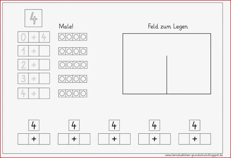 Zahlen Zerlegen 4 Bis 7