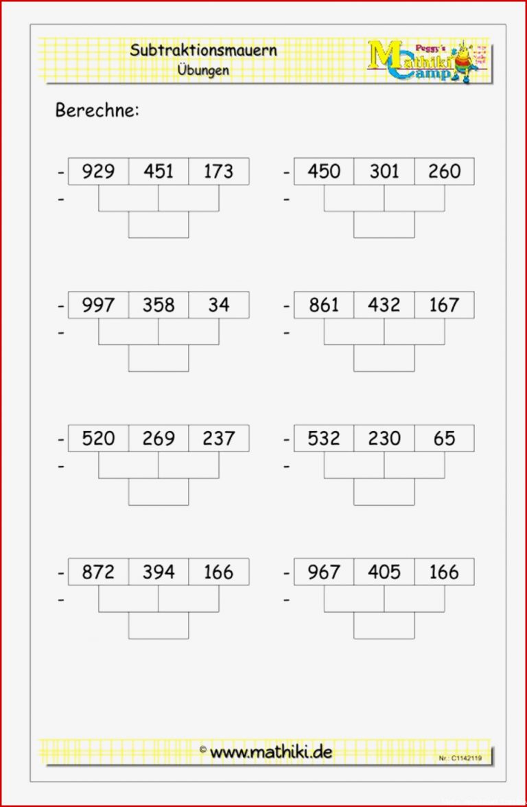 Zahlenmauern 5 Klasse Arbeitsblätter Worksheets