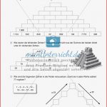 Zahlenpyramide Zur Übung Der Addition Großer Zahlen