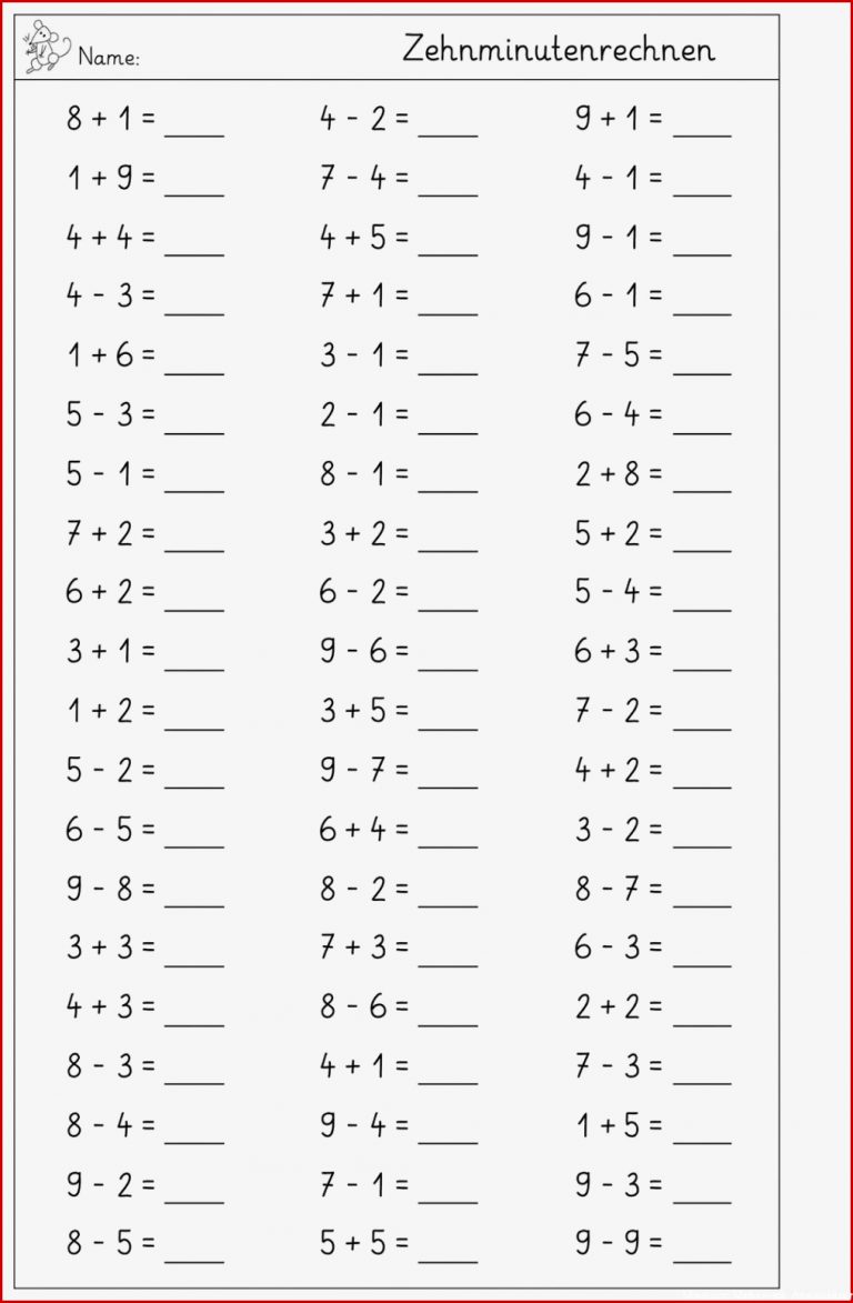 Zahlenraum Bis 10 Arbeitsblätter Worksheets