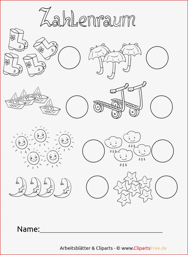 Zahlenraum Bis 10 Kopiervorlage Kostenlos