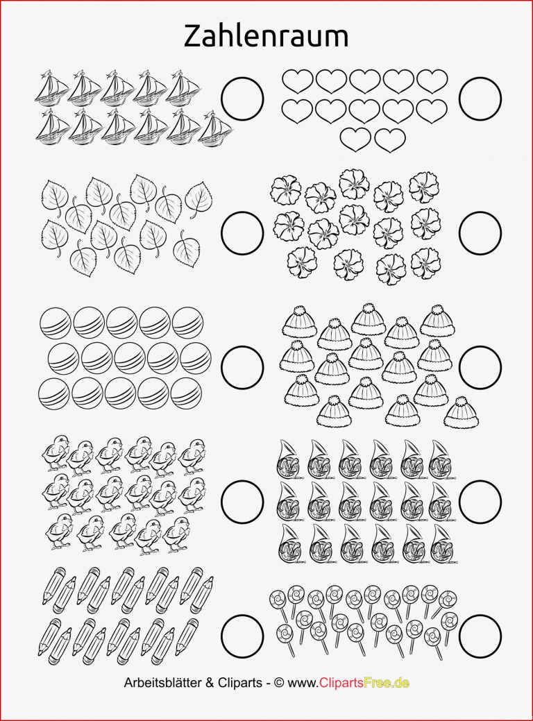 Zahlenraum Bis 20 Arbeitsblatt Kostenlos