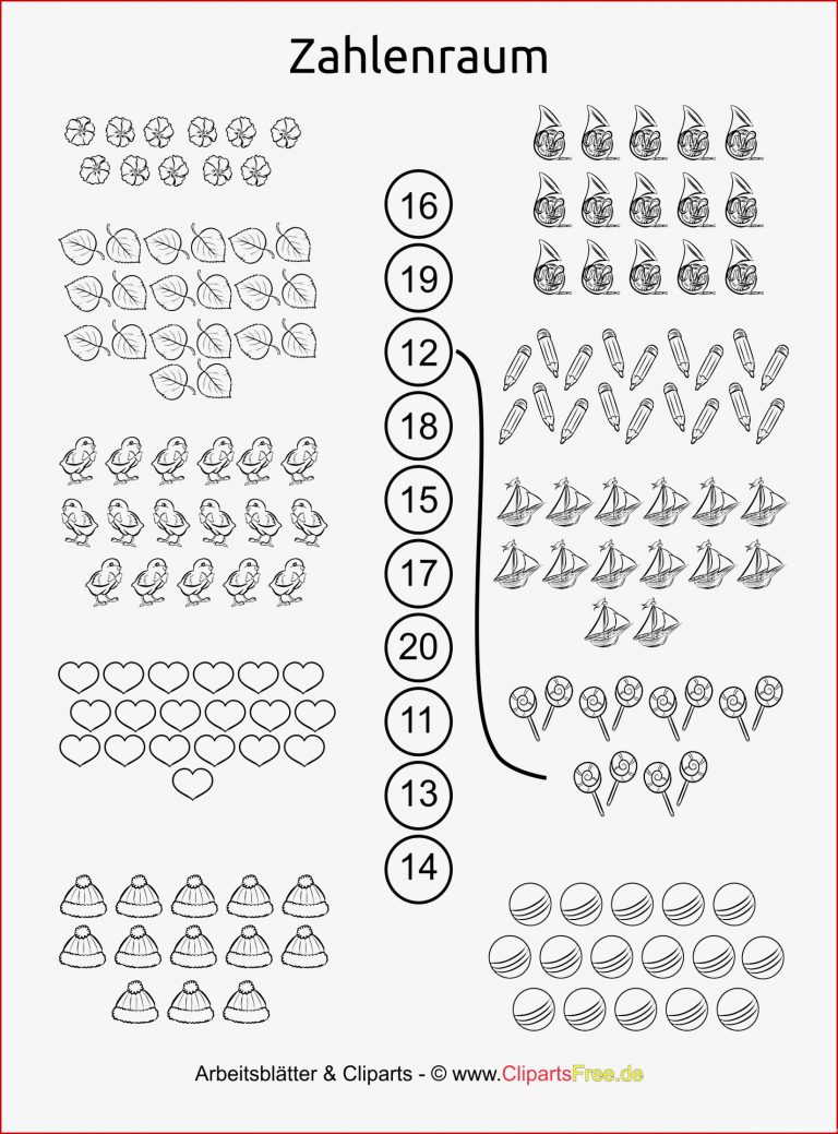 Zahlenraum Bis 20 Unterrichtsentwürfe Druckvorlagen