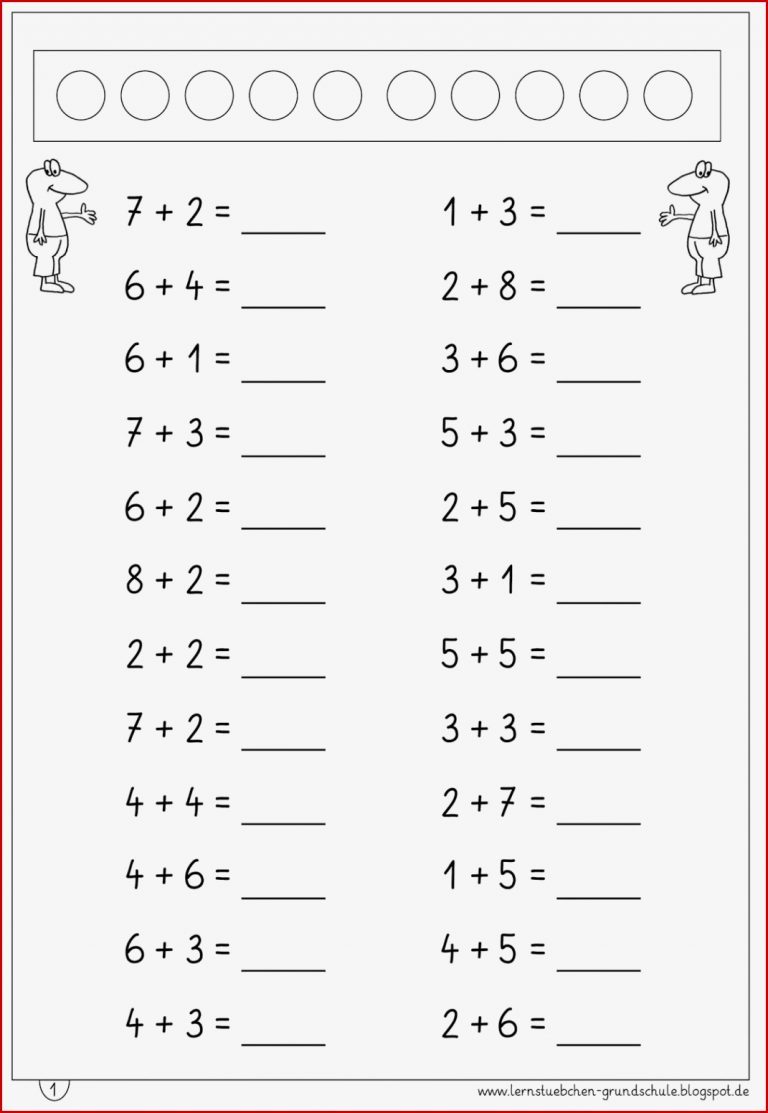 Zahlenraum Bis Arbeitsblätter Worksheets