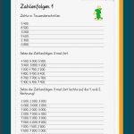 Zahlenreihen Zahlenfolgen Im Zahlenraum 10 000