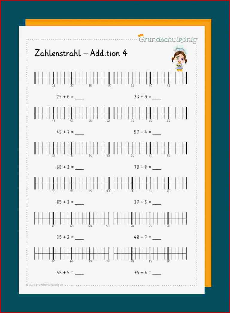 Zahlenstrahl zum Download Zahlenstrahl