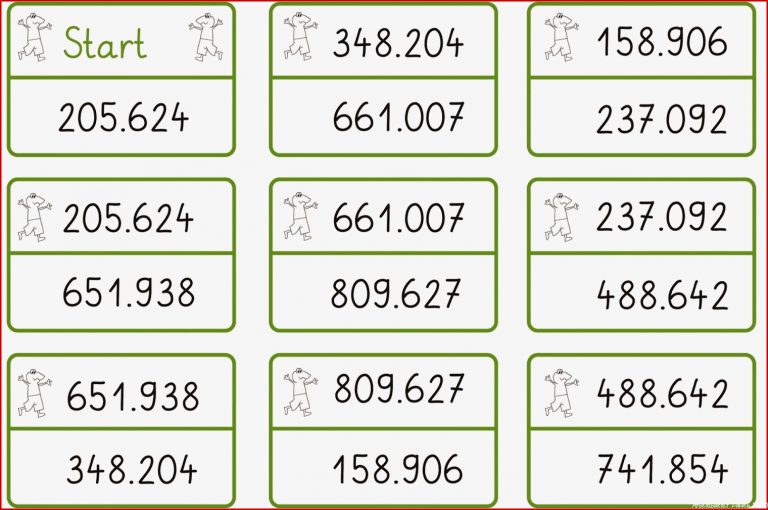 Zahlenstrahl Bis 1 Million Arbeitsblätter Worksheets