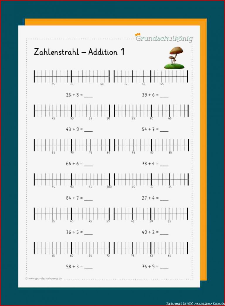 Zahlenstrahl Bis 100 Zum Ausdrucken kinderbilder