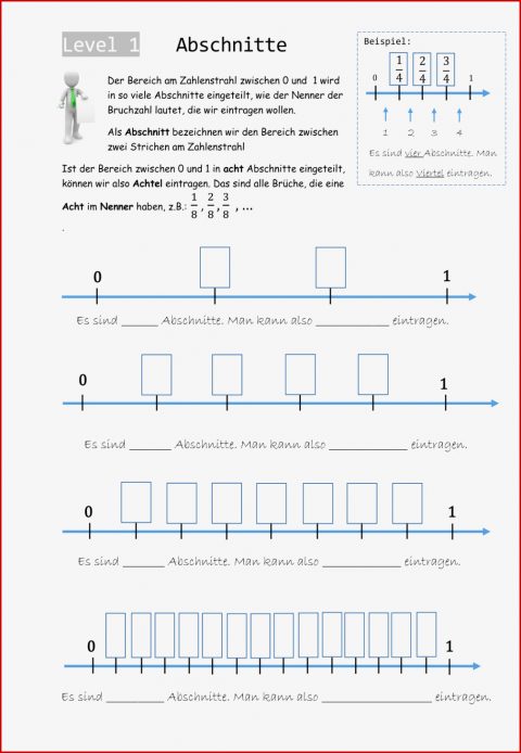 Zahlenstrahl Brüche Darstellen Arbeitsblatt