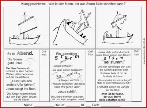 Zeichen Und Wunder Stillung Des Sturms