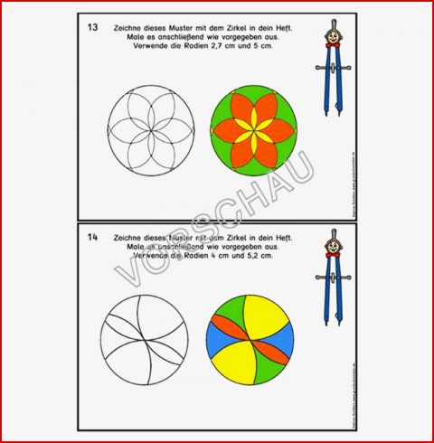 Zeichnen Mit Zirkel Und Geodreieck