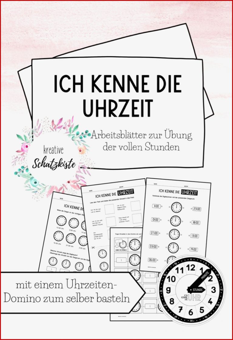 Zeit Für Die Schule Arbeitsblätter Worksheets