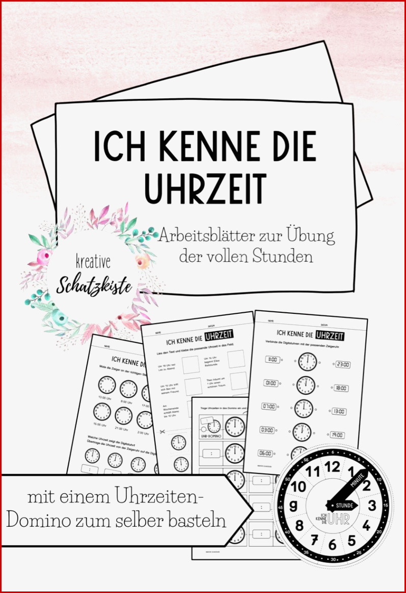 Zeit Für Die Schule Arbeitsblätter Worksheets