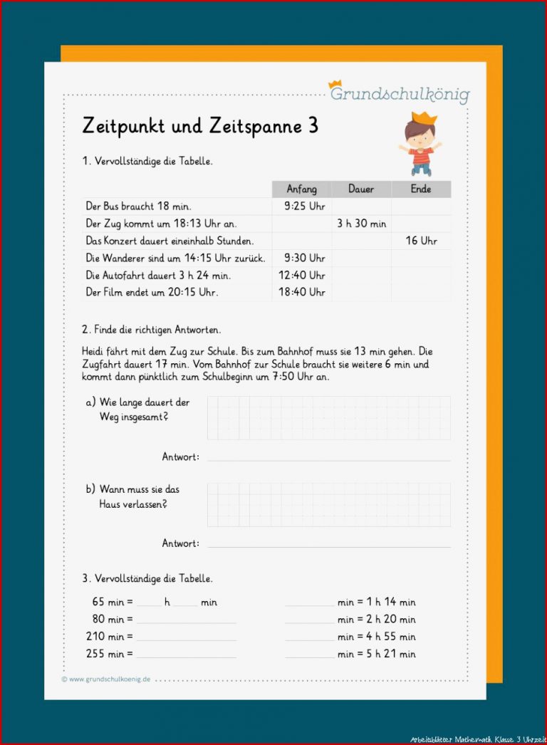 Zeitpunkt Und Zeitspanne