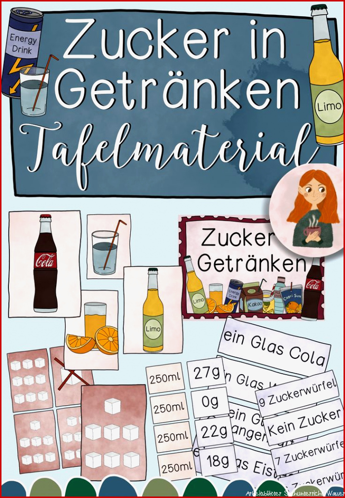 Zucker in Getränken